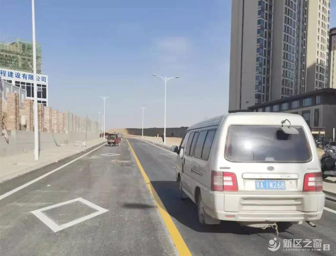 最新！兰州新区东南片区又一条道路完工通车！