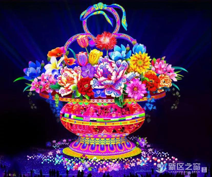 赏灯走！兰州新区张灯结彩迎新年